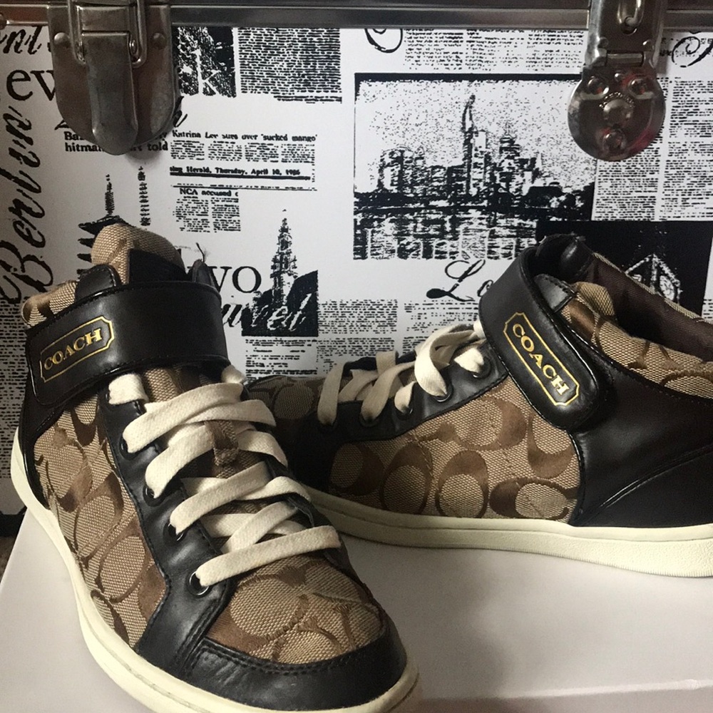 Coach high top sneakers